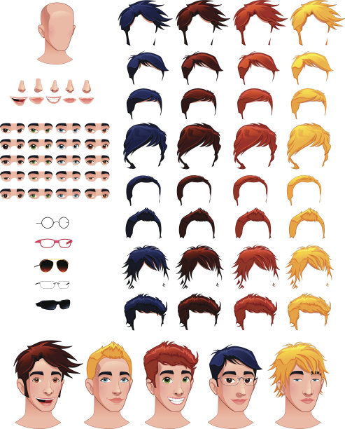 时尚男性的化身。图片下载