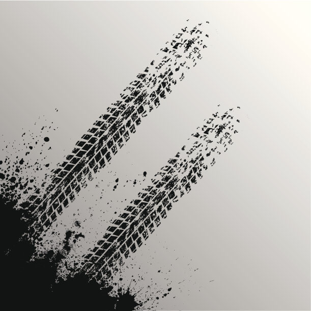 黑色轮胎跟踪图片下载