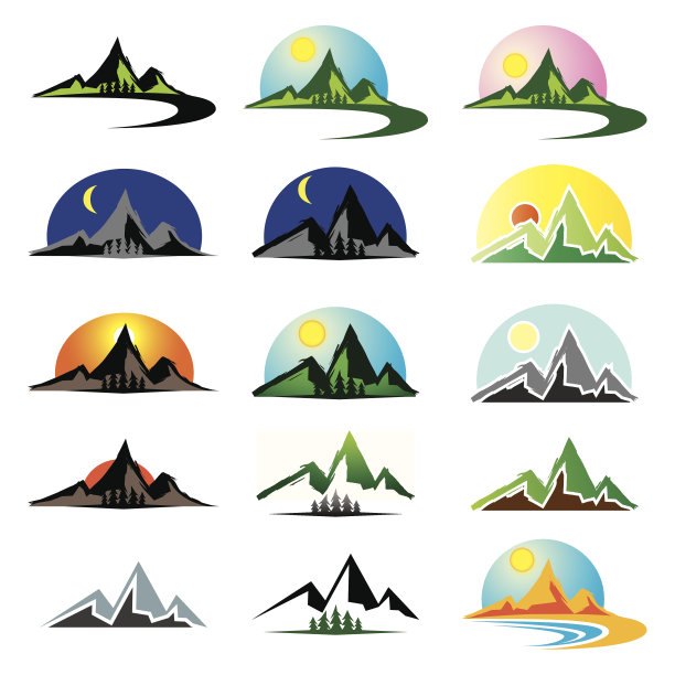 山图标clipper设置的15在不同的时间图片下载