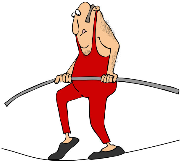 人在走钢丝图片下载