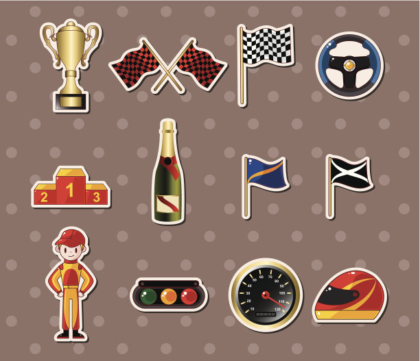 f1赛车贴纸图片下载