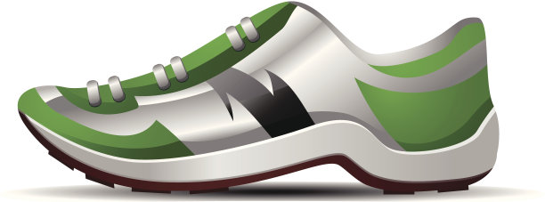 跑鞋向量图片下载