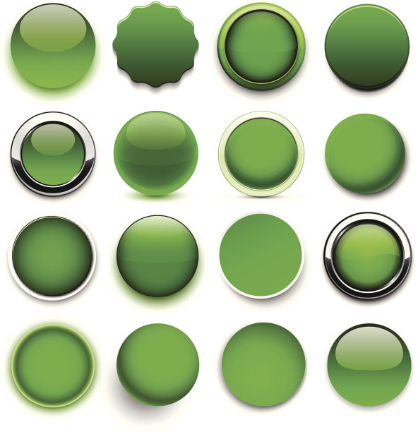 圆形绿色图标。图片下载