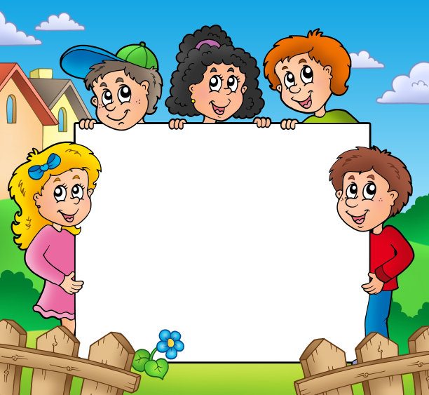 空白相框和不同的孩子图片下载