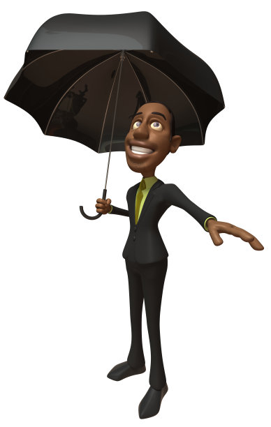 酷的黑人商人图片下载