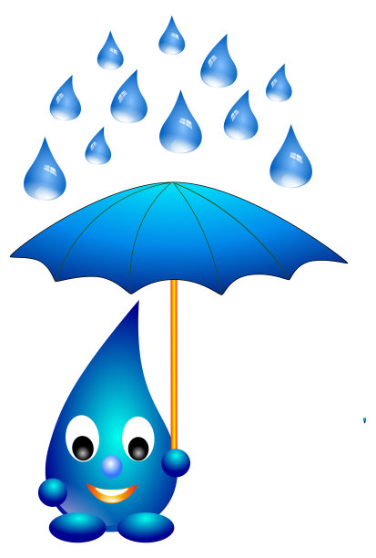 雨滴和雨伞图片下载