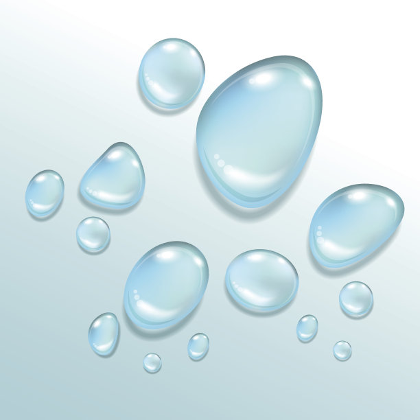 在光线背景上的一个水滴的矢量插图图片下载