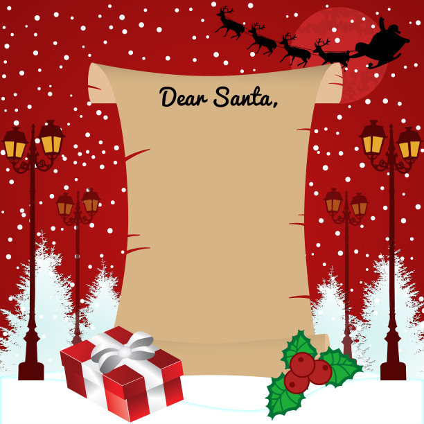 给圣诞老人的信图片下载