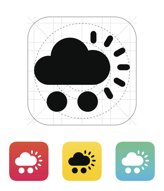 冰雹天气图标。图片下载