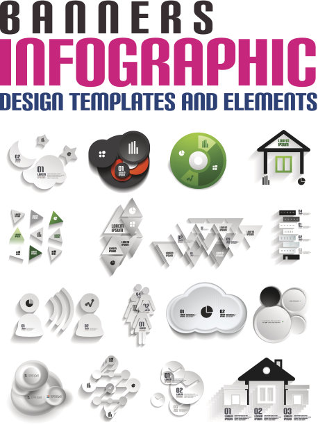 摘要现代3d论文横幅模板图片下载