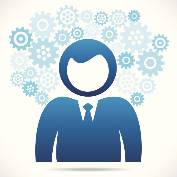 商人齿轮背景图片下载