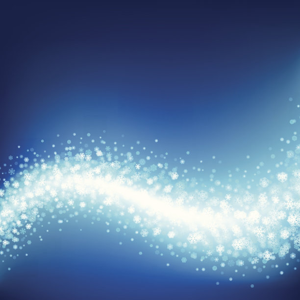 圣诞灯和雪花矢量背景图片下载