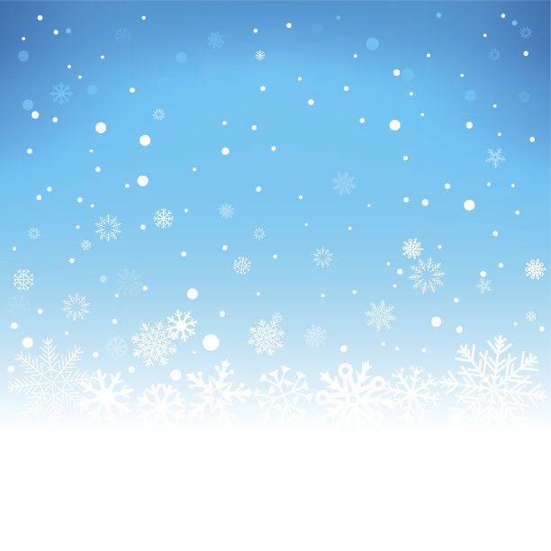 冬季蓝色背景图片下载