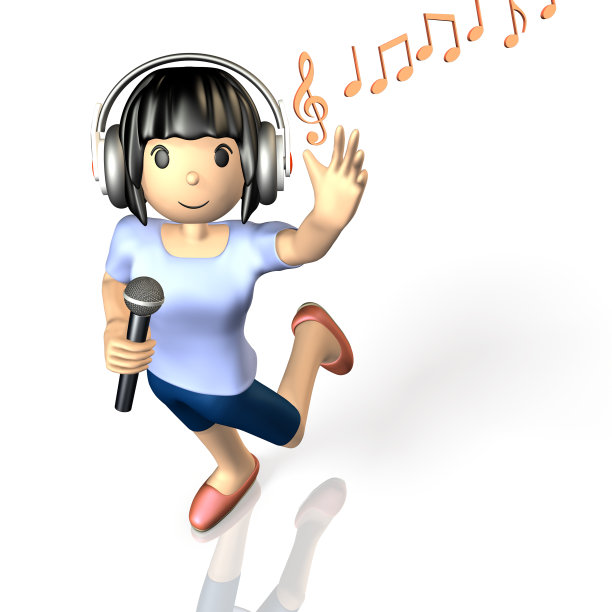 去卡拉ok唱歌的女孩图片下载