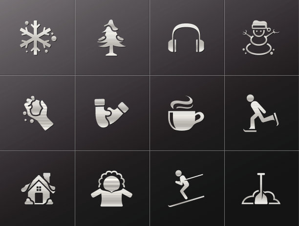 金属图标-冬天图片下载