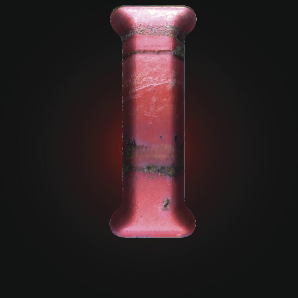 向量旧金属字母图片下载