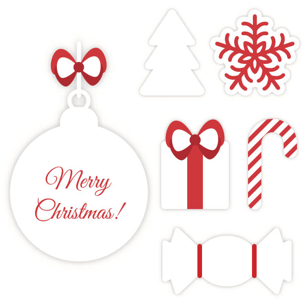圣诞标志孤立在白色图片下载
