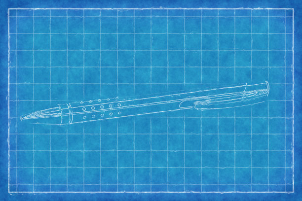 钢笔-蓝图图片下载