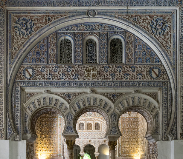 城堡塞维利亚拱门图片下载