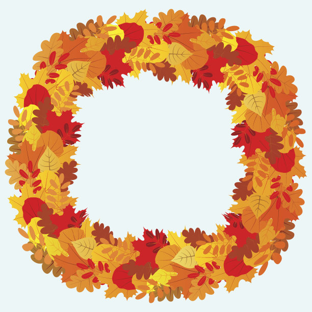 秋叶框架图片下载