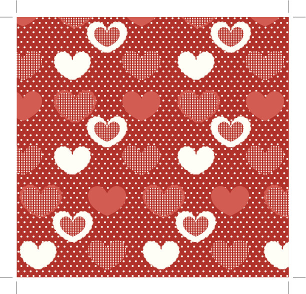 情人节的背景和图案与可爱的心图片下载