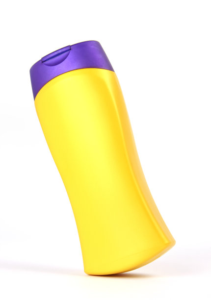 洗发瓶隔离在白色背景图片下载