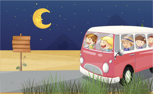 在公共汽车上的孩子图片下载