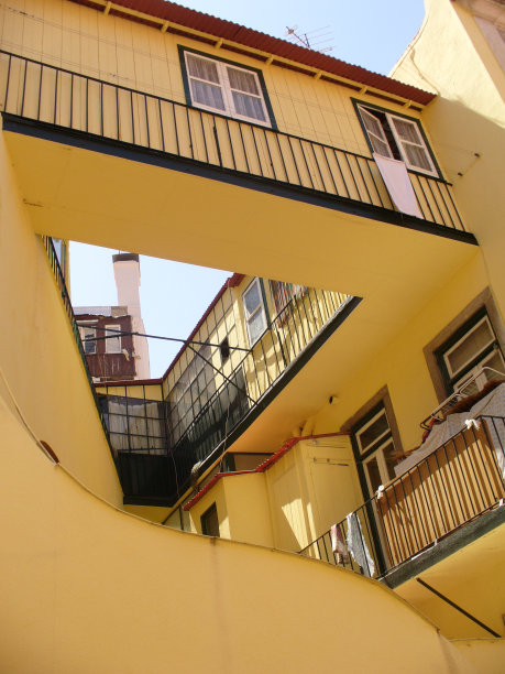 住宅楼仰天俯视图片下载