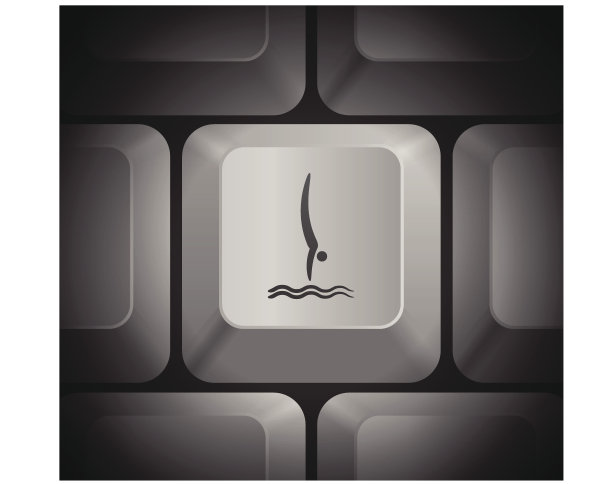 潜水图标在电脑键盘上图片下载