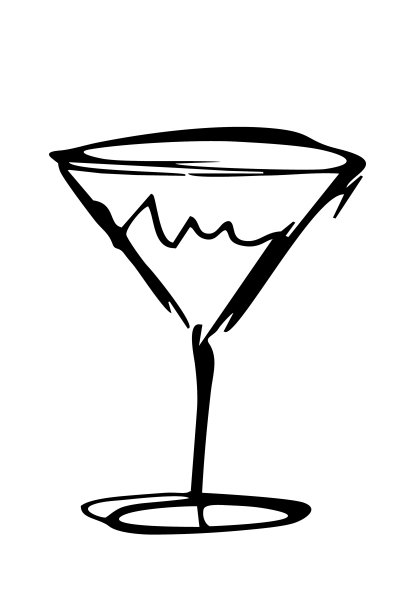 空的鸡尾酒杯图片下载