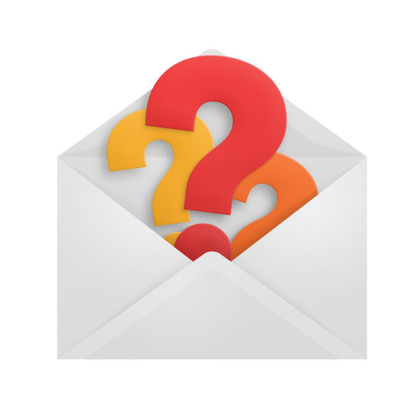信封里的问号。图片下载