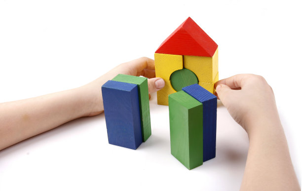 彩色木制玩具图片下载