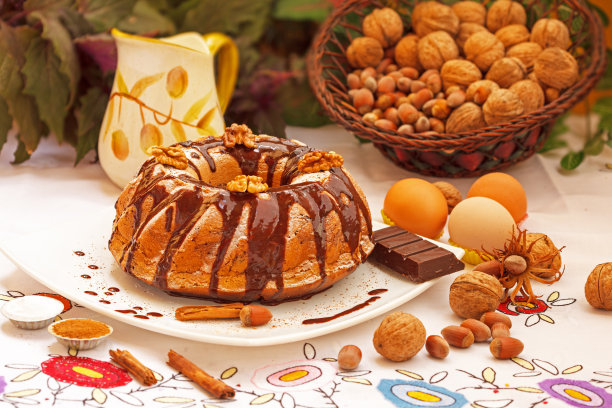 巧克力圣诞蛋糕图片下载