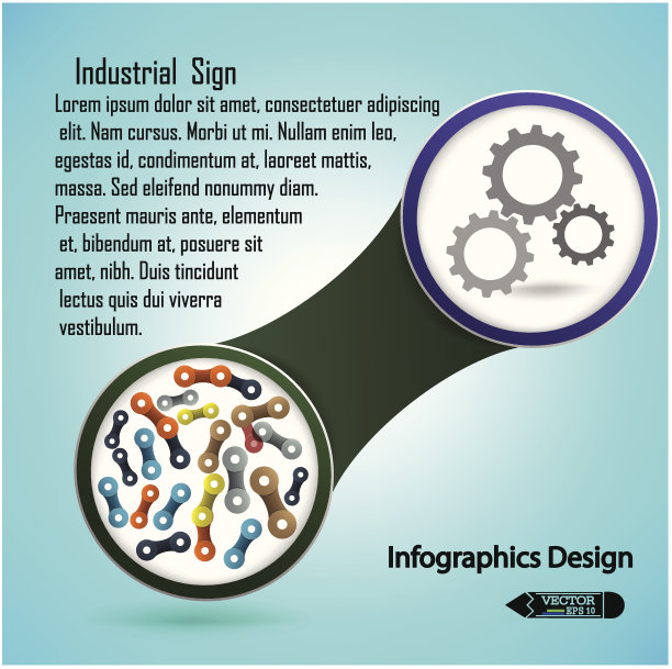 彩色连锁横幅的概念图片下载
