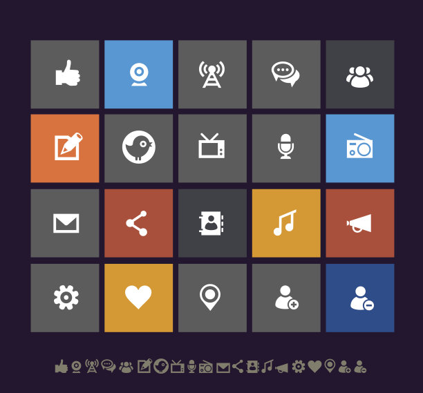 都市社交网络图标图片下载