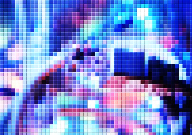 彩色像素的背景图片下载