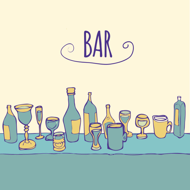 瓶子和眼镜图片下载