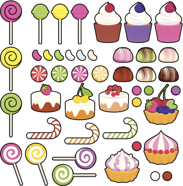 矢量糖果集(糖果)图片下载