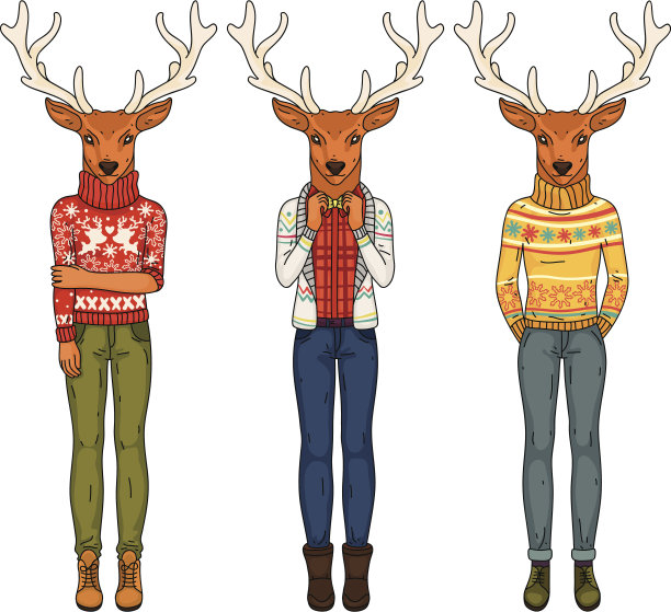 时尚鹿素材图片