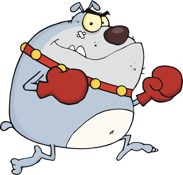 灰色的斗牛犬拳击手图片下载