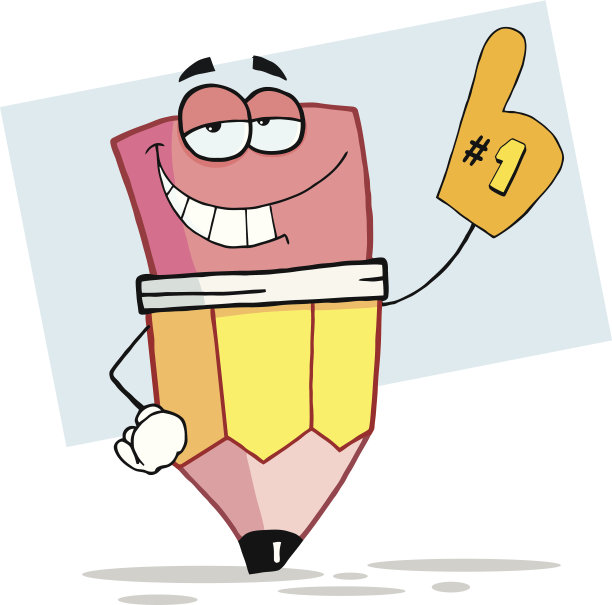 戴着泡沫手套的铅笔背景图片下载