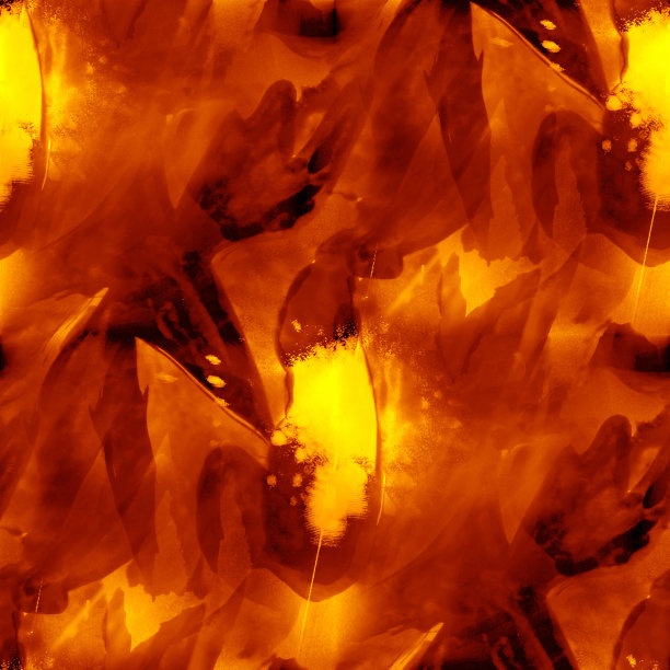 水彩纹理无缝背景橙色调抽象派pai图片下载