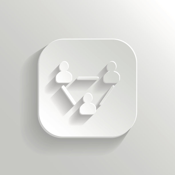 用户组网络图标-矢量白色app按钮图片下载