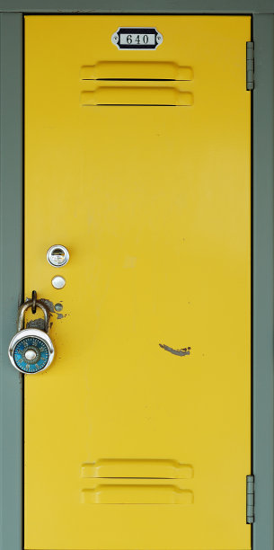 黄色的储物柜图片下载