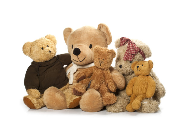 泰迪熊被孤立在白色的背景上图片下载