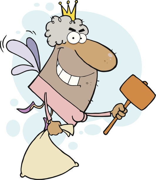 非裔美国人牙仙子飞翔的背景图片下载