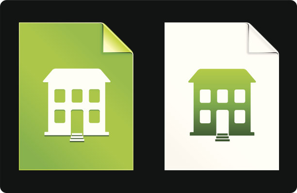 现代建筑绿色环境设计元素图片下载