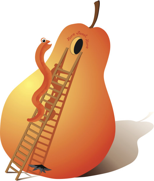 蠕虫在梨图片下载