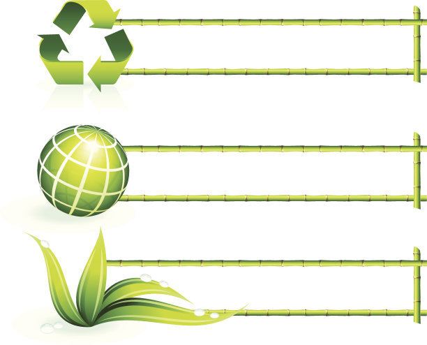 竹边界元素素材图片