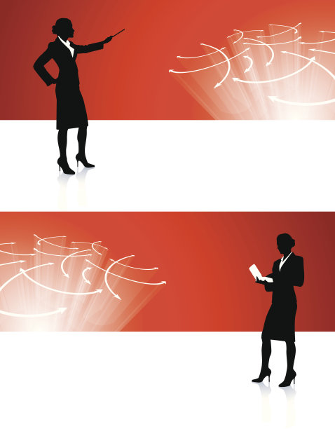 商业女性企业横幅背景图片下载